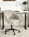 Schreibtischstuhl VENICE Samtstoff Taupe