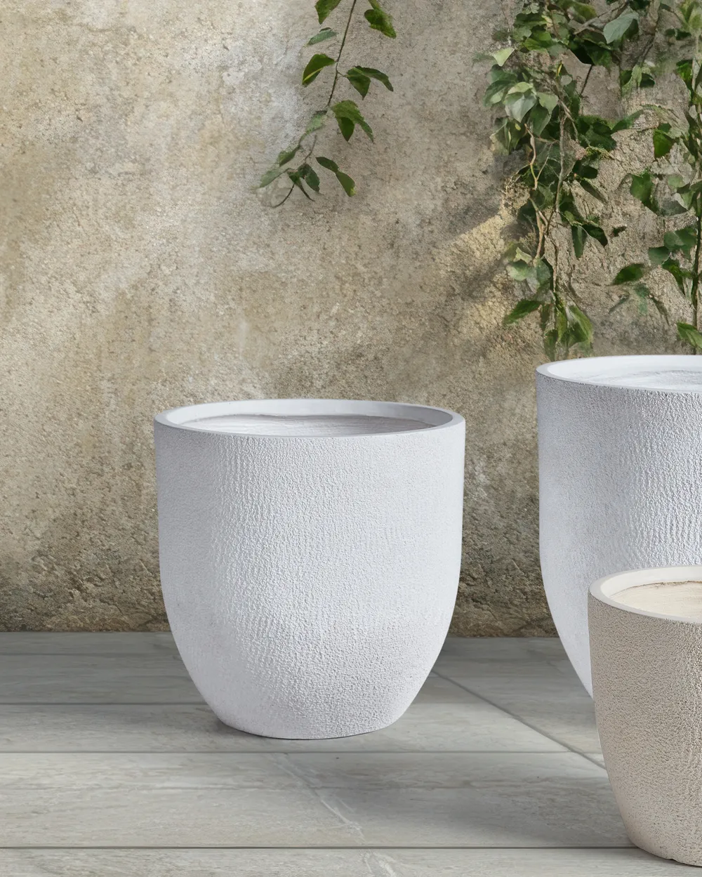 Blumenkübel KANNIA 46 cm Weiß_960506
