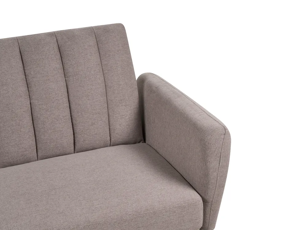 Schlafsofa 3-Sitzer VIMMERBY Stoff Hellbraun_900076