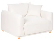 Living Room Set 5 Seater JUBEK Fabric Off-White_1081626