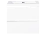 Wandmontierter Waschbeckenunterschrank mit Waschbecken CARDIEL Weiß_1006124