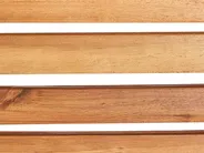 Gartenmöbel Set 4-Sitzer FRASSINE mit Schirm (12 Optionen) Akazienholz Naturfarben_922555