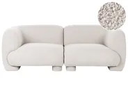 Modular Sofa 2 Seater MJALBI Boucle Off-White_1075108