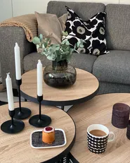 Couchtisch 3er Set MELODY Hellbraun_874204