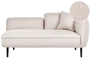 Right-Hand Chaise Longue CHEVANNES Boucle Light Beige_858658