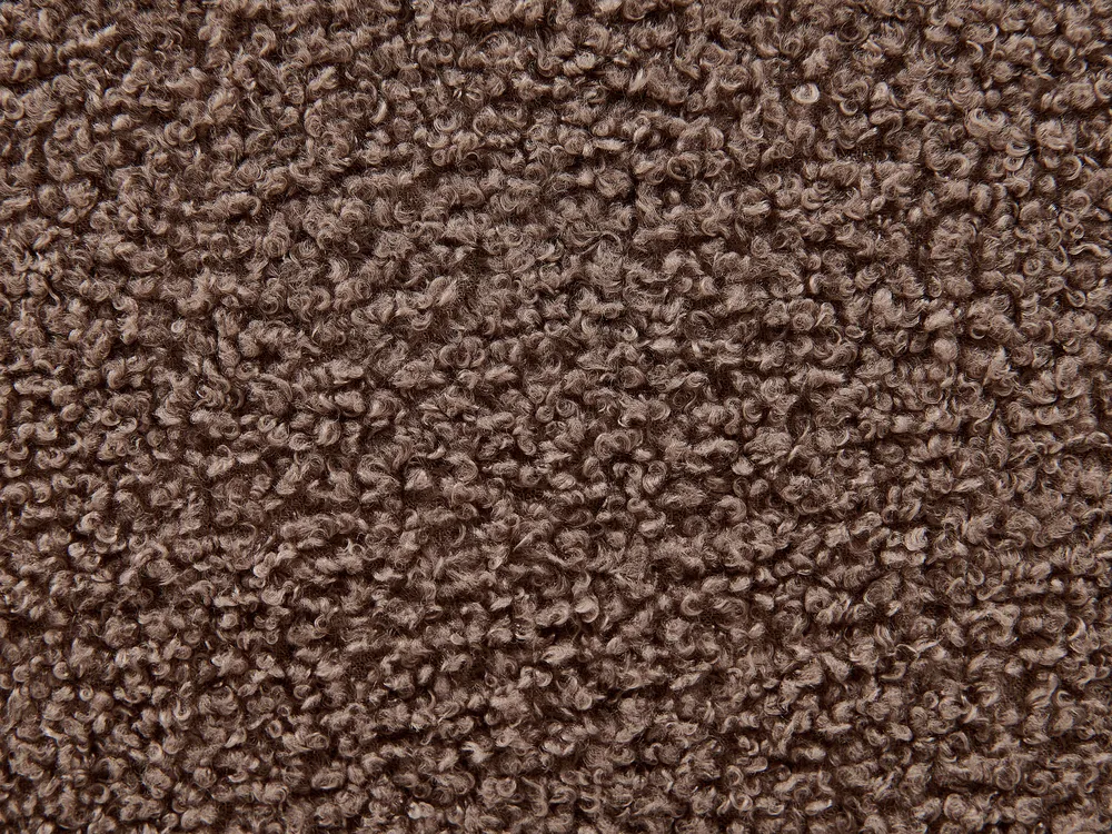 Bett mit Lattenrost Bouclé VALOGNES 180 x 200 cm Braun_937228