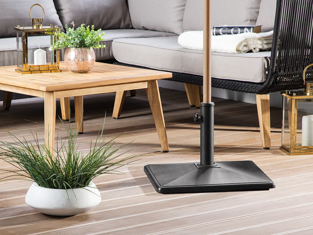 Sonnenschirmfuß CERVO Quadratisch Schwarz 20 kg
