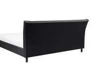 Bett mit Lattenrost Stoff SAVERNE 180 x 200 cm Dunkelgrau_708218