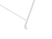 Bistro Set klappbar FIORI Metall Weiß_363305
