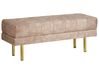 Polsterbank ROSEVILLE Samtstoff Taupe
