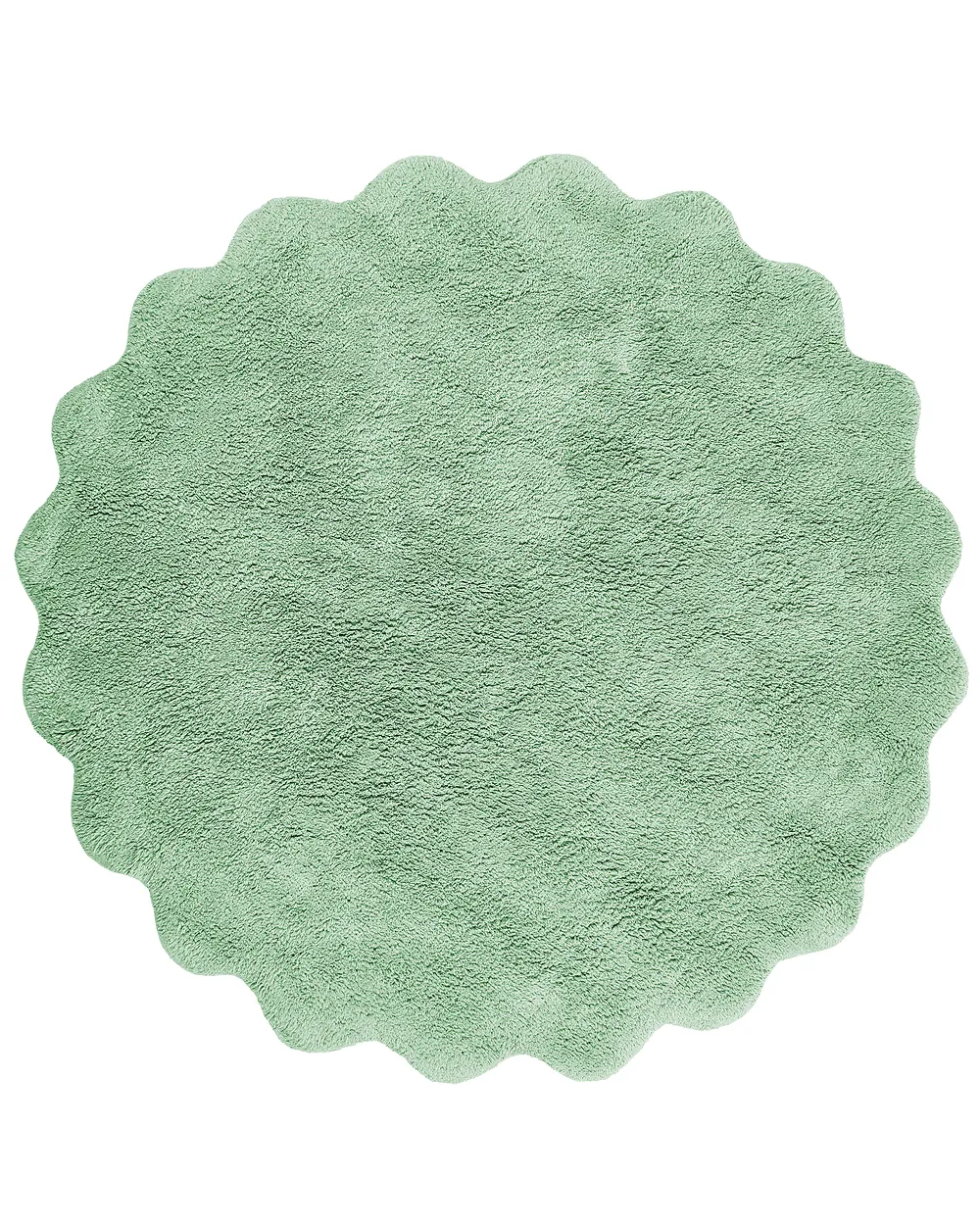 Kids Rug ANEGUNDI  Green ø 120 cm Cotton with Cushion_1135053