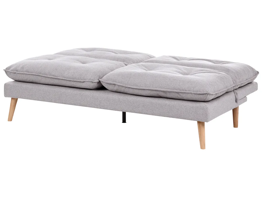 Sofa Bed 3 Seater YILA Fabric Grey_1056303