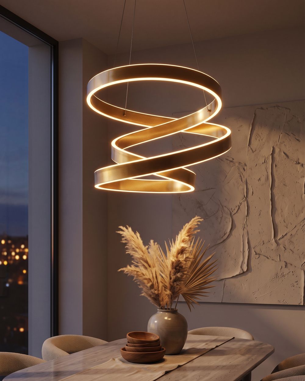 LED hanglamp WANLI Metaal Goud
