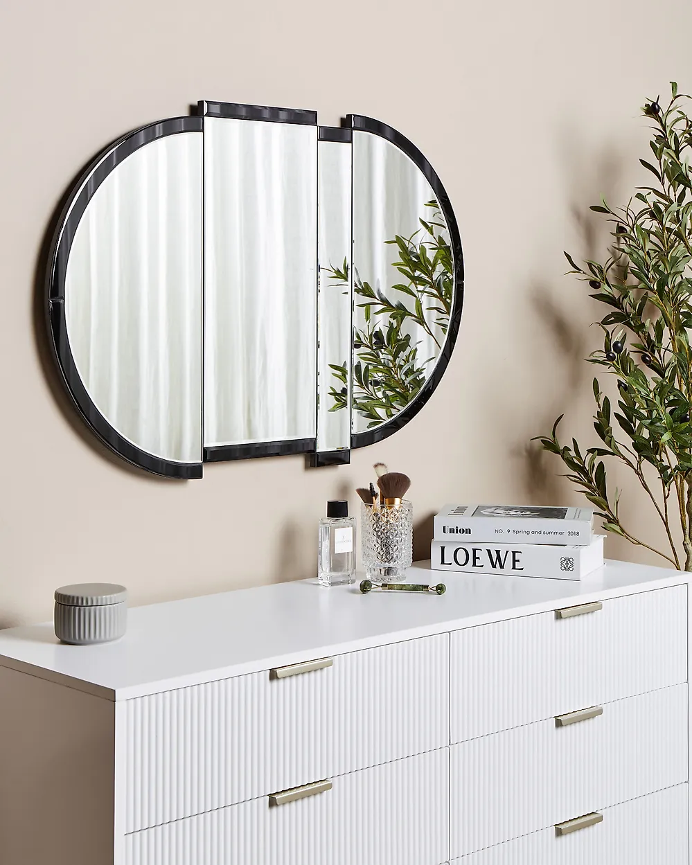Wall Mirror MICHERY 60 cm 90 cm Black_1184961