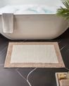 Badematte KABRI Braun / Beige 60 x 90 cm Baumwolle
