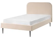 Bett mit Lattenrost Bouclé FLAYAT 120 x 200 cm Hellbeige_1024388