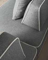 Chaise Longue SEILLANS Fabric Grey_1004481