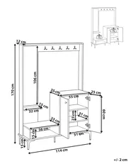 Flur-Set BROOME Hellbraun_1074148