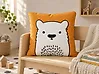 Throw Cushion WARANASI 45 x 45 cm Cotton Orange