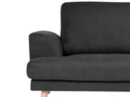 Living Room Set 4 Seater KILDAL Fabric Black_1058738