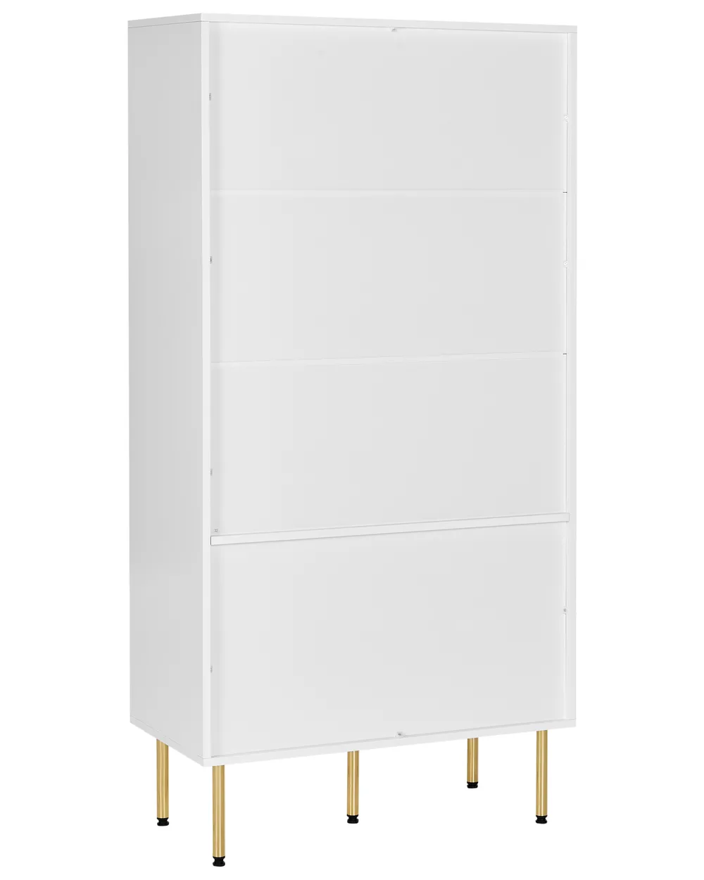 Vitrine mit Glastüren MILORA 80 cm Weiß_979540