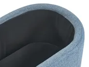 Polsterbank mit Stauraum HAYWARD Stoff 98 cm Blau_1056517