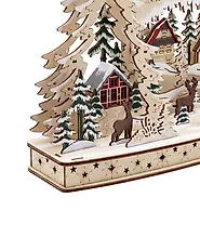 Weihnachtsdekoration LED KORIA 31 cm Hellbraun_1175963