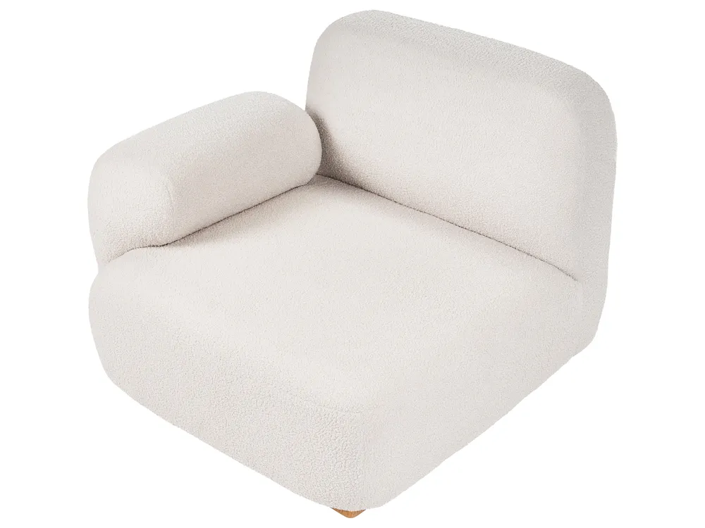 Modular Sofa 3 Seater AMLI with Ottoman Boucle Off-White_1070131