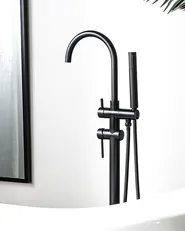 Freestanding Bathtub Faucet TUGELA Black_735729