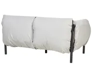 Gartensofa 2-Sitzer ESPERIA Metall Grau_868369