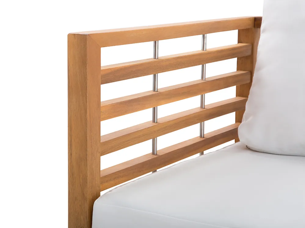 Lounge Set mit Tisch 4-Sitzer BERMUDA Akazienholz Braun_782749