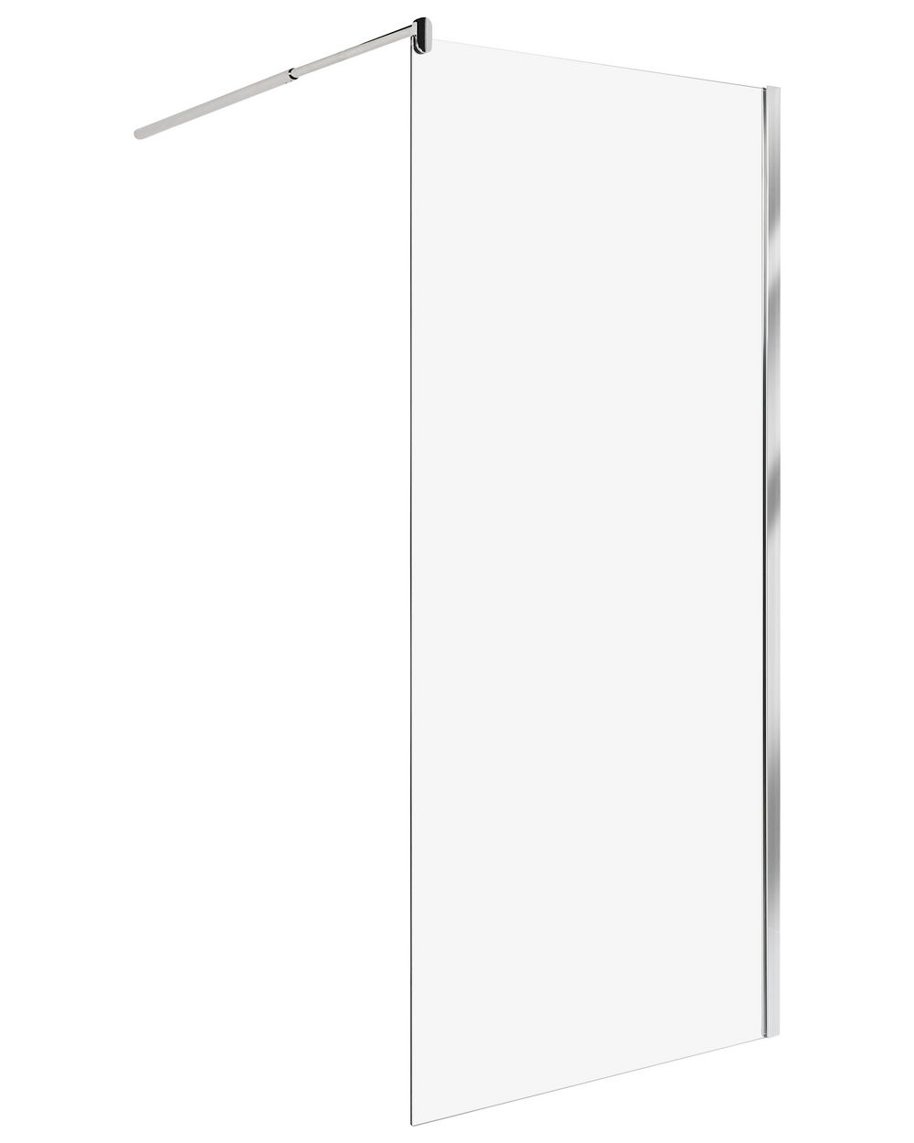 Duschwand AHAUS 90 x 190 cm Silber