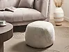Pouf BARRON Chenillegewebe Beige