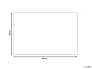 Fußmatte MANGUAO Naturfarben 60 x 90 cm Blume Kokosfasern_1013254