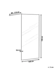 Shower Screen WASPAM 1000 x 1900 mm Silver_944060