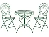 Bistro Set ALBINIA Metall Grün