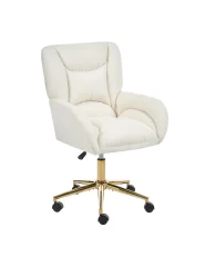 Desk Chair LYNBROOK Fabric Off-White_1143287