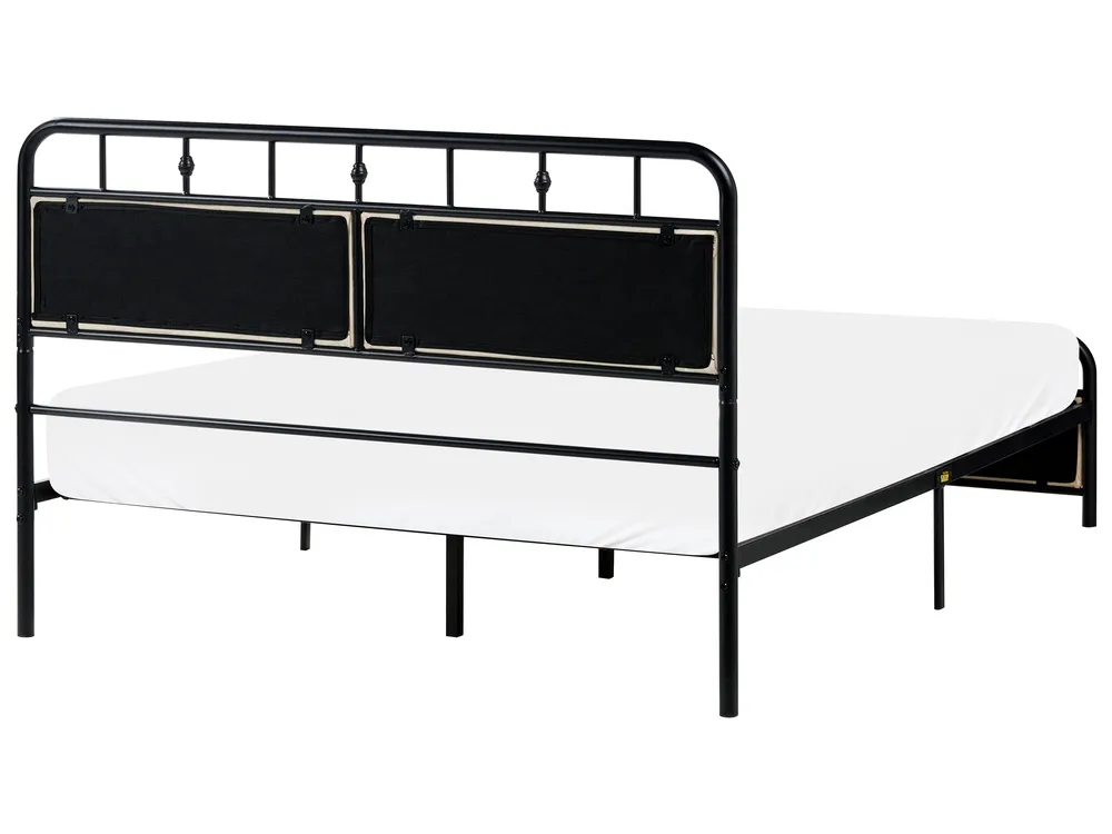 Bed Metal BREUILLET 140 x 200 cm Black_1033477