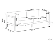 Gartensofa 2-Sitzer FERRETTI Taupe_1057977