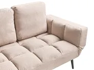 Schlafsofa 2-Sitzer BREKKE Stoff Beige_1068082