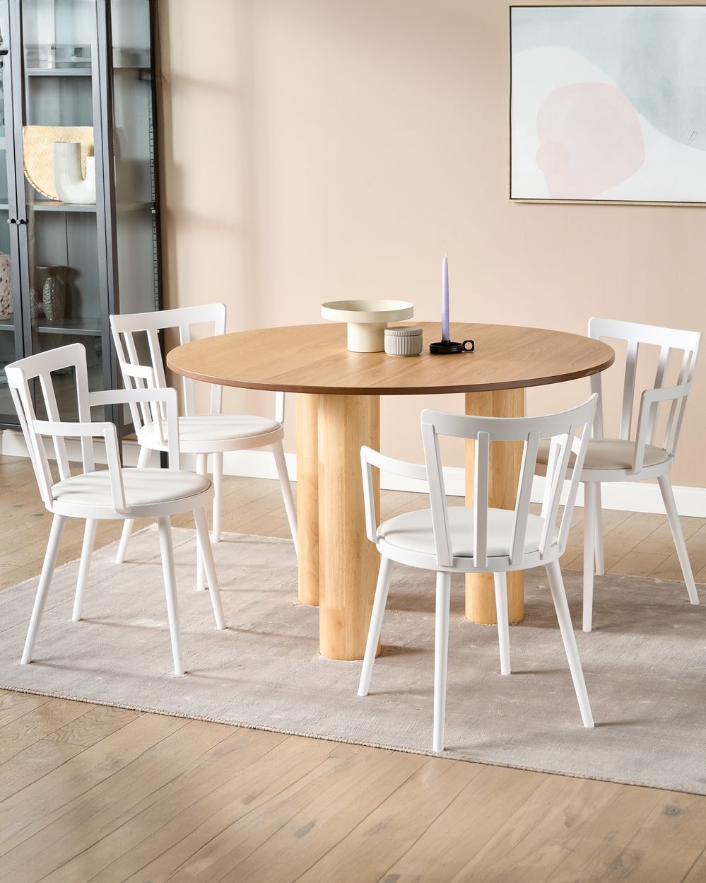 Set od 4 blagovaonske stolice MORILL Bijeli