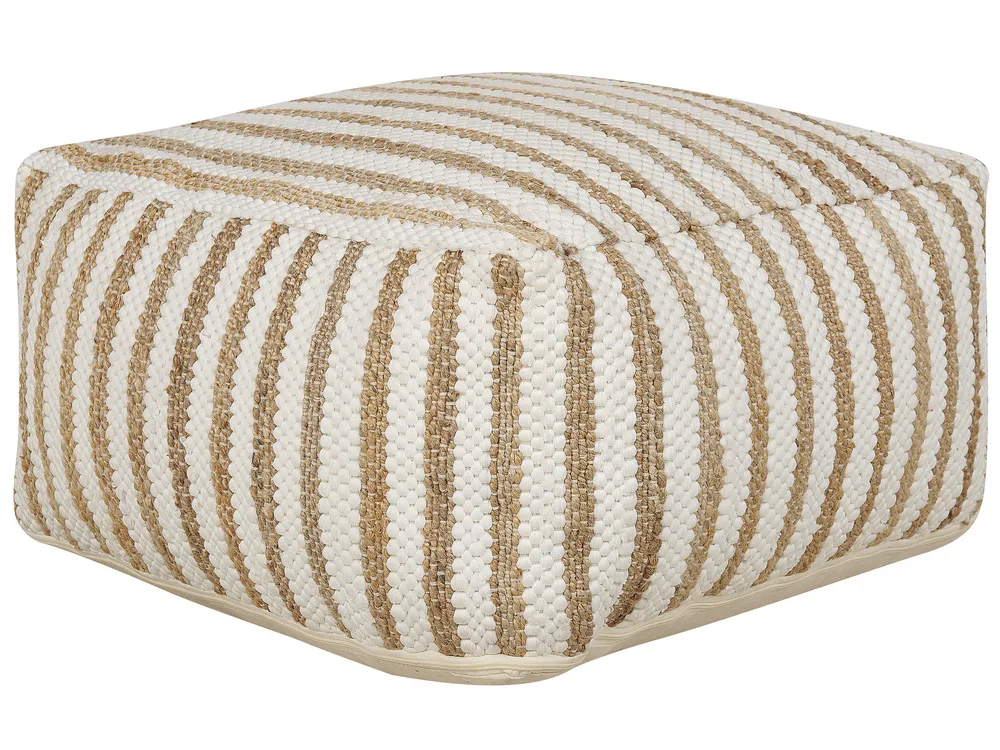 Pouf ALMATTI Stoff Beige