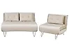 Sofa Set 3-Sitzer VESTFOLD Samtstoff Beige