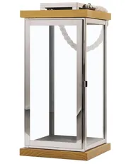 Lantern BORNEO 41 cm Metal Silver_722964