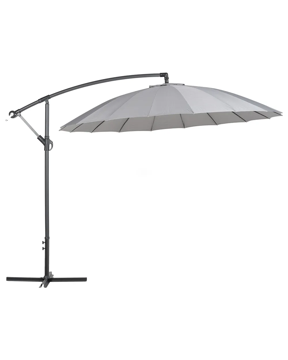 Ampelschirm 268 cm CALABRIA II Dunkelgrau