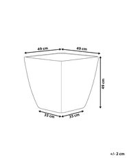 Blumenkübel ASTRAS 50 cm Silber_760285