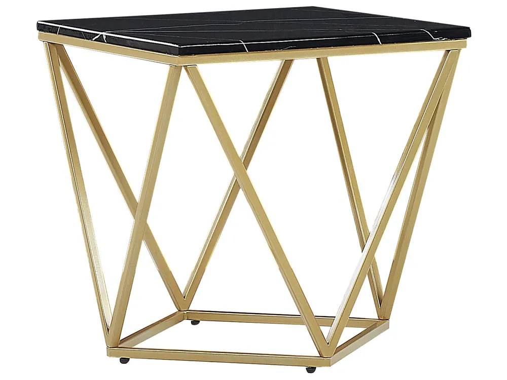 Side Table MALIBU Black/ Gold_791592