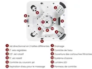 Spa d'extérieur avec LED VILLARRICA Blanc_968311