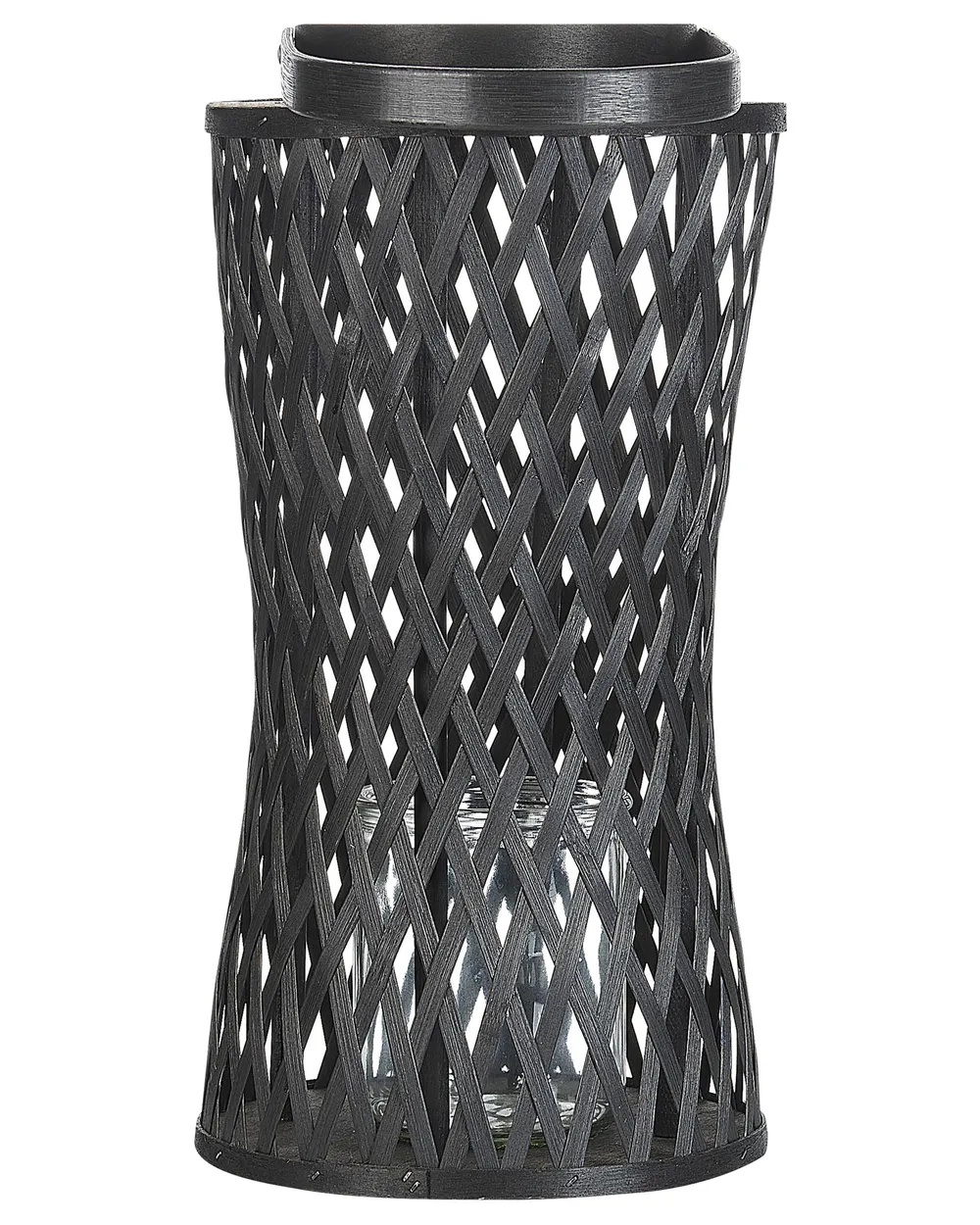 Laterne MACTAN 38 cm Bambus Schwarz_873527