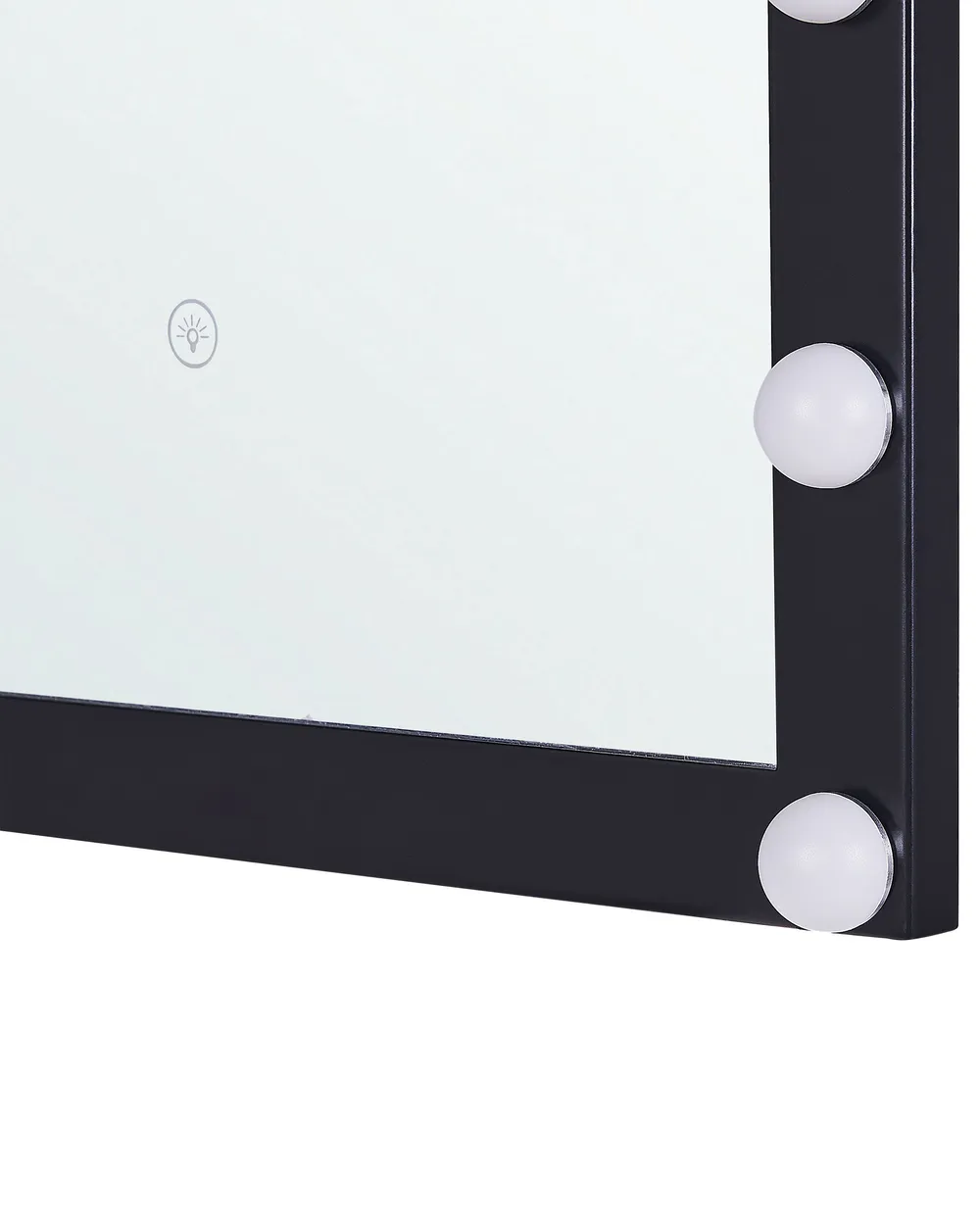 LED-Badezimmer-Spiegel ODENAS 50 cm 60 cm Schwarz_814051